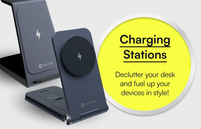 Charging Stations - Declutter your desk and fuel up your devices in style!