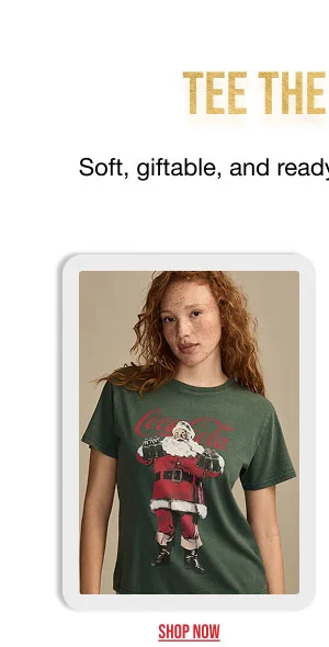 Coca Cola Santa Boyfriend Tee Shop Now