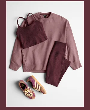 Spacedye Caught In The Midi High Waisted Legging in Midnight Burgundy Heather