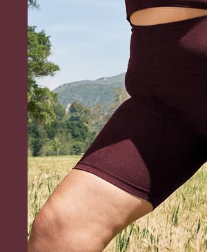 Spacedye Keep Pace 5" Biker Short in Midnight Burgundy Heather