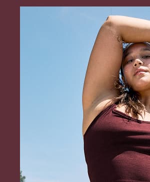 Spacedye Slim Racerback Cropped Tank in Midnight Burgundy Heather