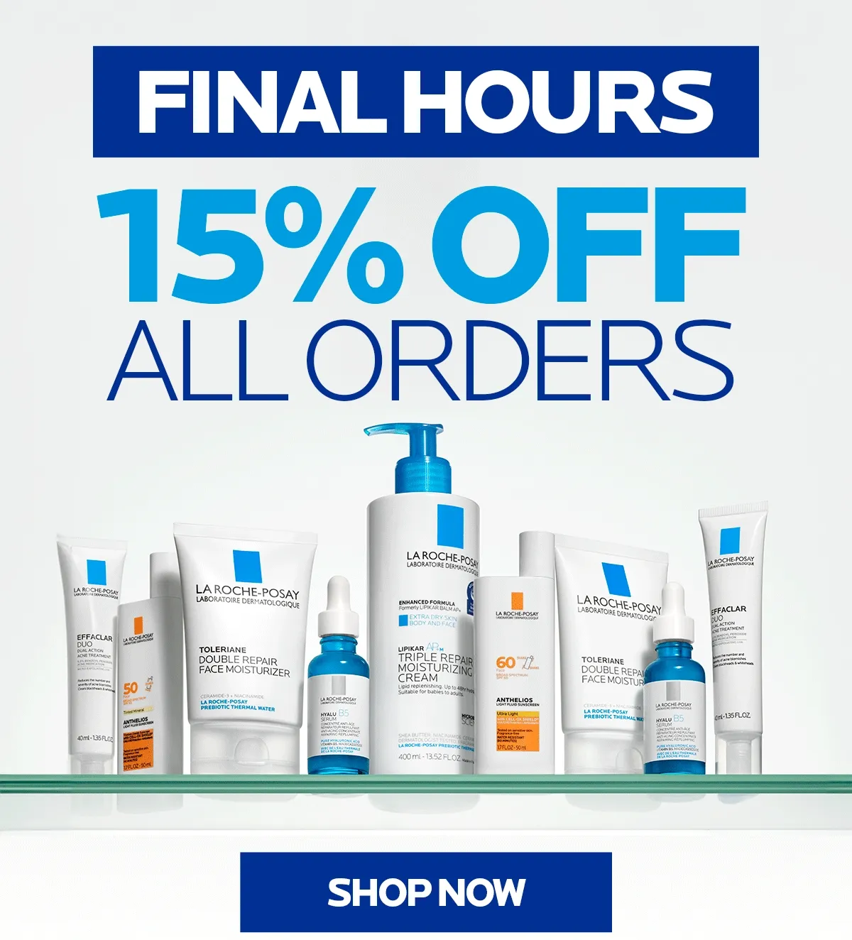 final hours 15% off all orders