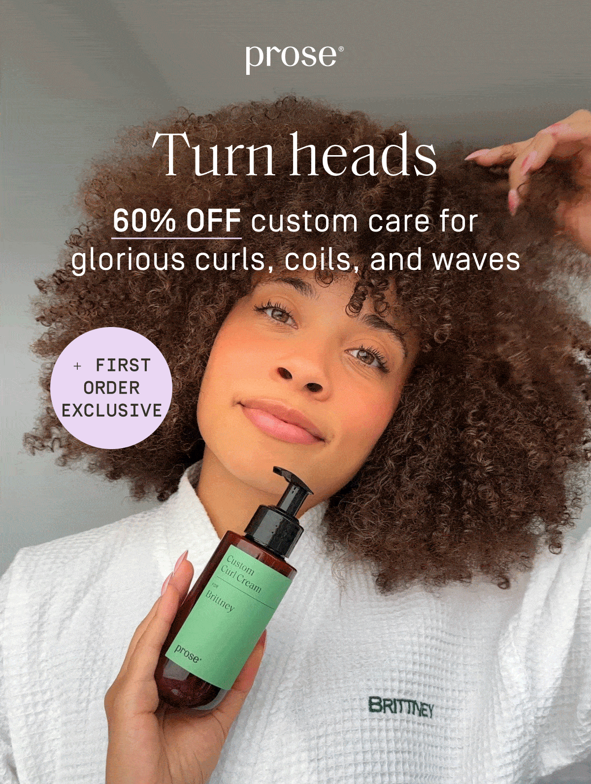 Prose | 60% off custom care for glorious curls, coils and waves