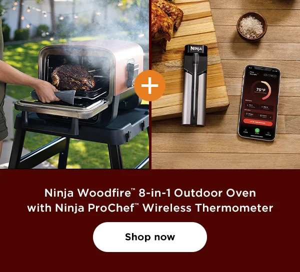 Ninja Woodfire™ 8-in-1 Outdoor Oven with Wireless Thermometer