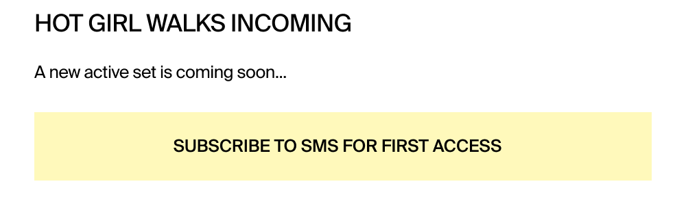 Subscribe to SMS for first access