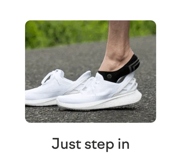 Just step in - person stepping into Kiziks