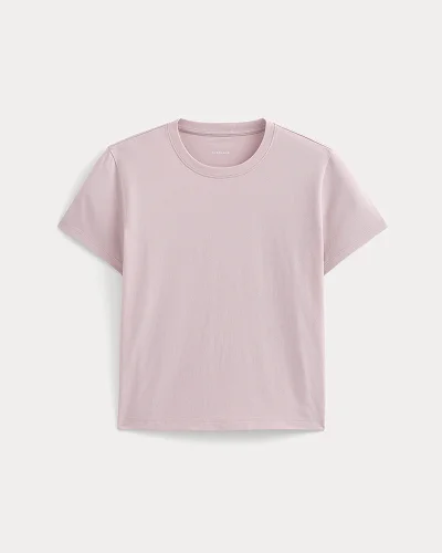 Image | The Box-Cut Tee in Essential Cotton | Burnished Lilac
