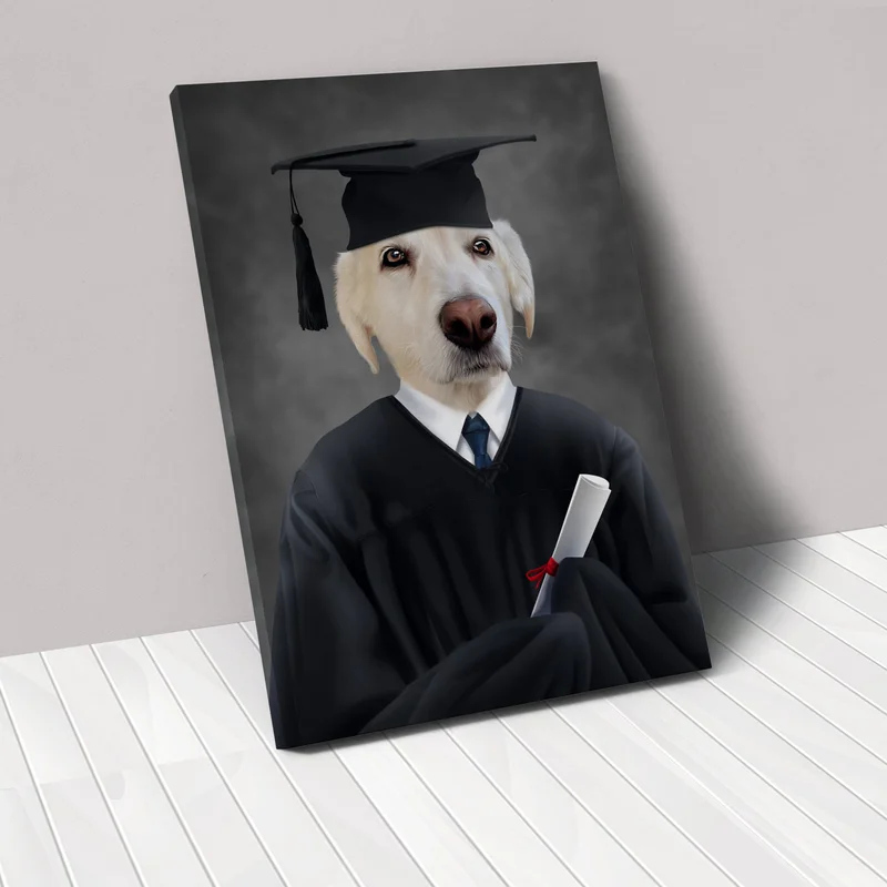 Image of The Male Graduate - Custom Pet Canvas