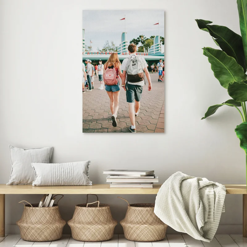 Canvas print of couple.