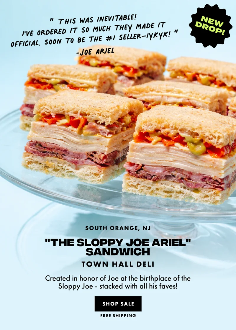 The Sloppy Joe Ariel Sandwich The Sloppy Joe Ariel Sandwich