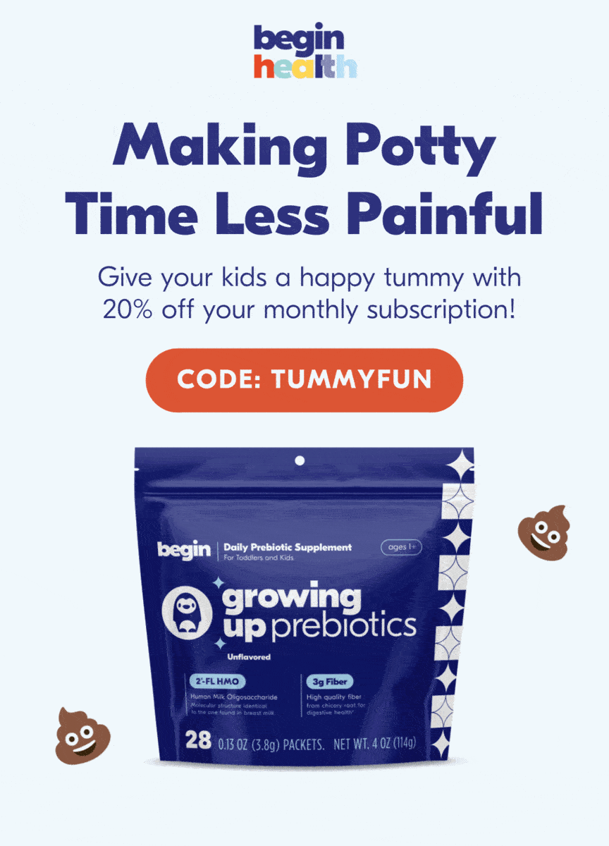 Making Potty Time Less Painful. Take 20% off your monthly subscription with code HAPPYGUT