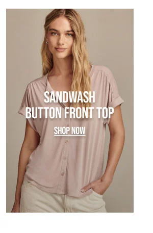 Sandwash Button Front Top