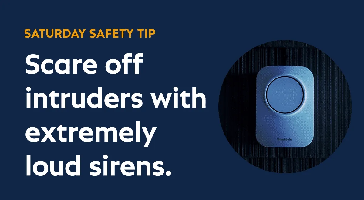 Saturday Safety Tip