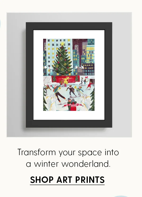 Transform your space into a winter wonderland. | Shop Art Prints