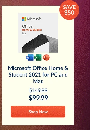 Microsoft Office Home & Student 2021 for PC and Mac