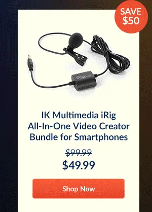 IK Multimedia iRig All-In-One Video Creator Bundle for Smartphones