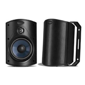 Polk Audio Atrium 4 All-Weather Outdoor Loudspeaker, 75Hz-25kHz, Pair, Black