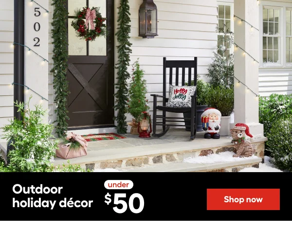 Outdoor holiday decor under $50.
