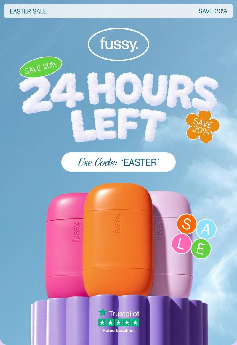fussy. - Save 20% 24 hours Left
