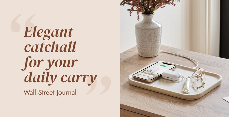 Elegant catchall for your daily carry