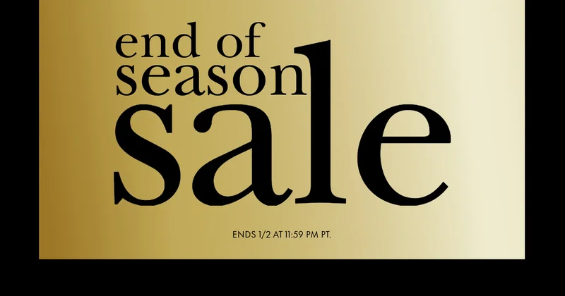 end of season sale