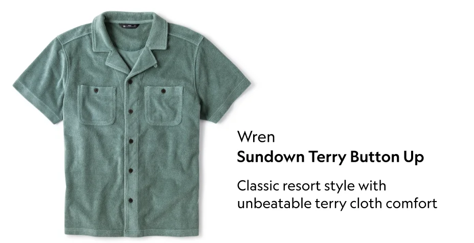 Sundown Terry Button Up