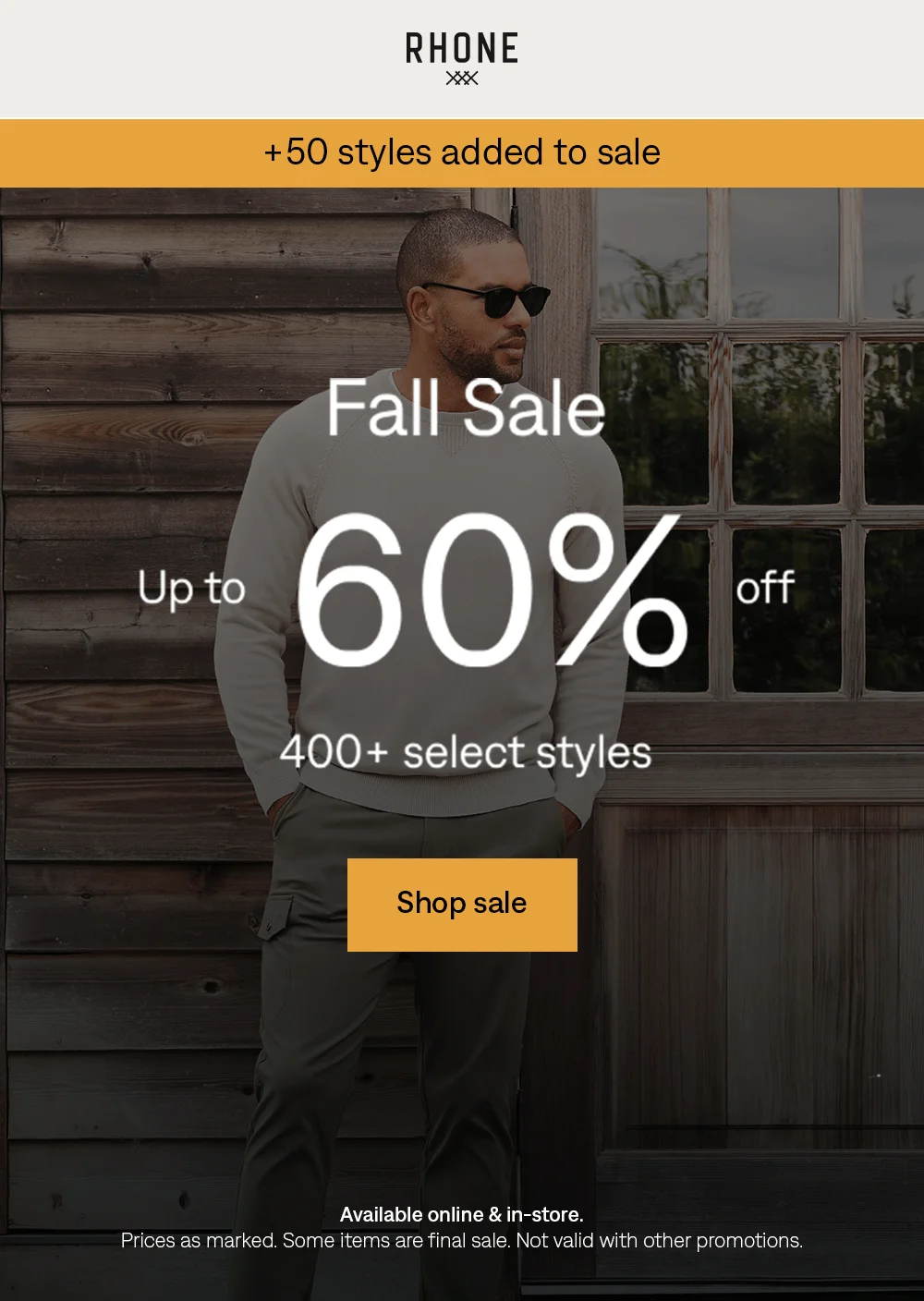 New styles added to sale