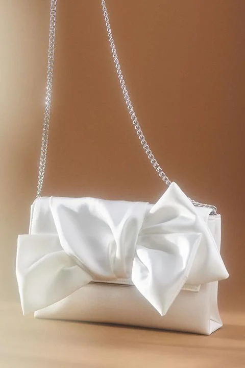 Jewel by Badgley Mischka Delilah Satin Sash Envelope Clutch