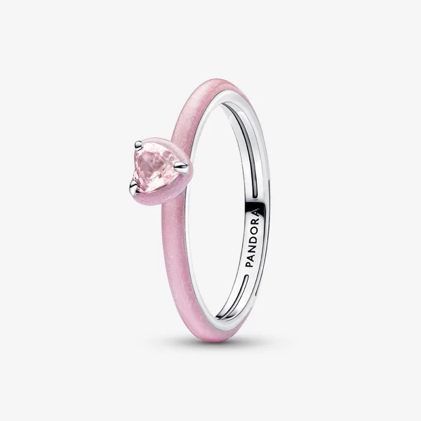 Pink Chakra Heart Ring