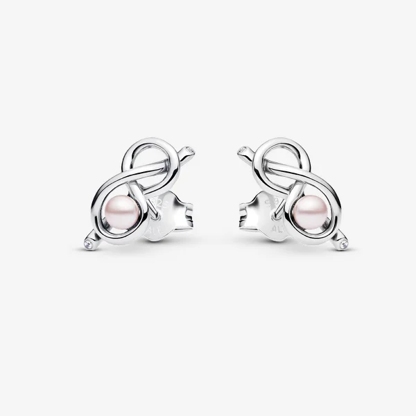 Infinity Knot Stud Earrings