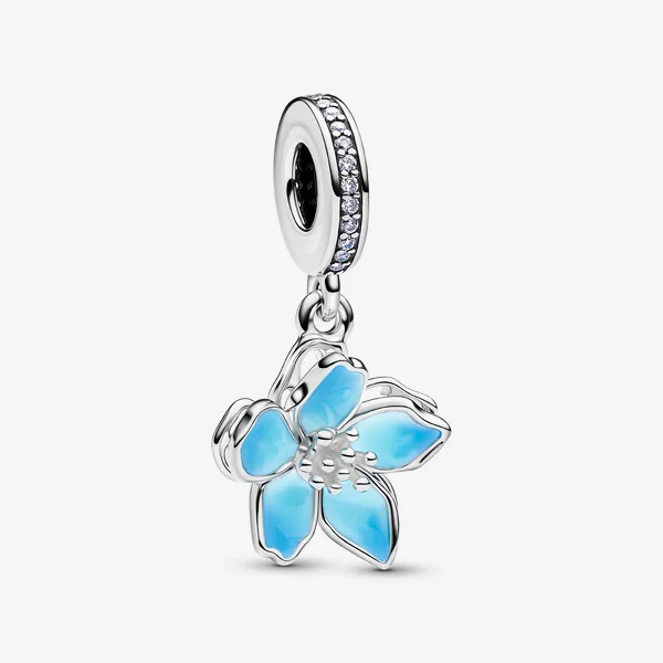 Blue Blossom Dangle Charm