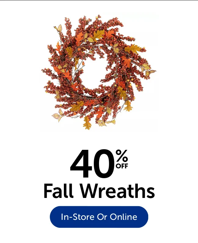 40% Off Fall Wreaths
