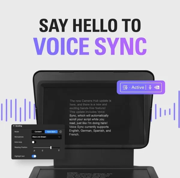 SAY HELLO TO VOICE SYNC
