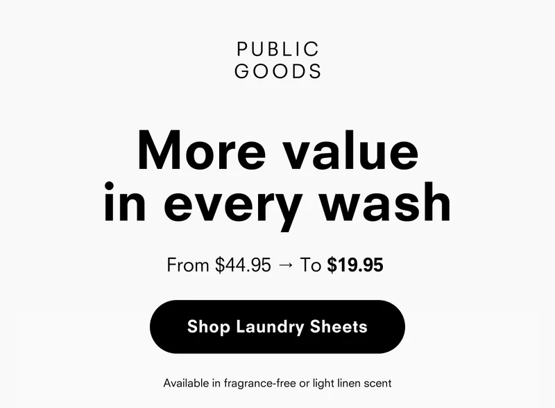 More value in every wash