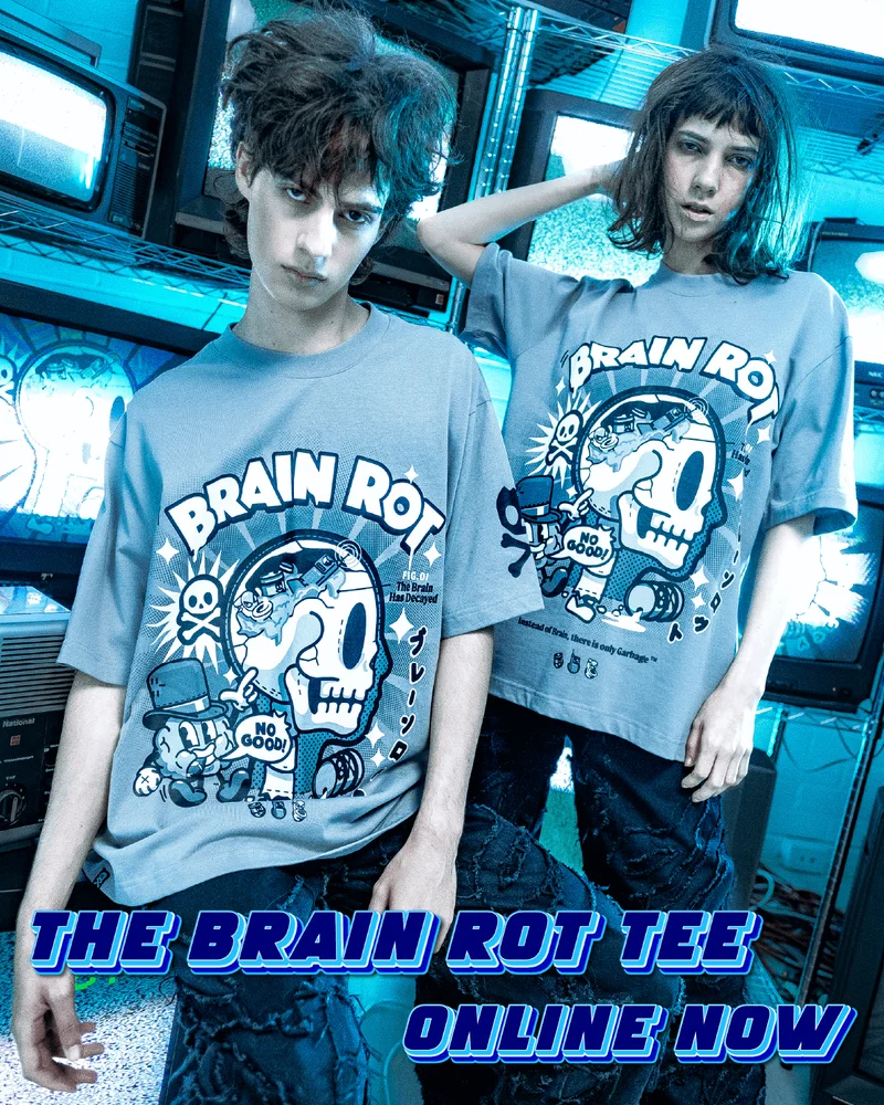 The Brain Rot Tee. Online now.