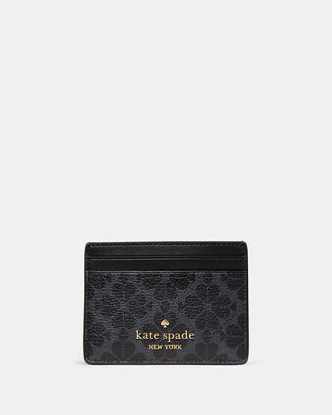 Spade Flower Small Slim Card Holder