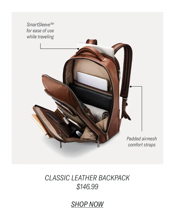 Classic Leather Backpack