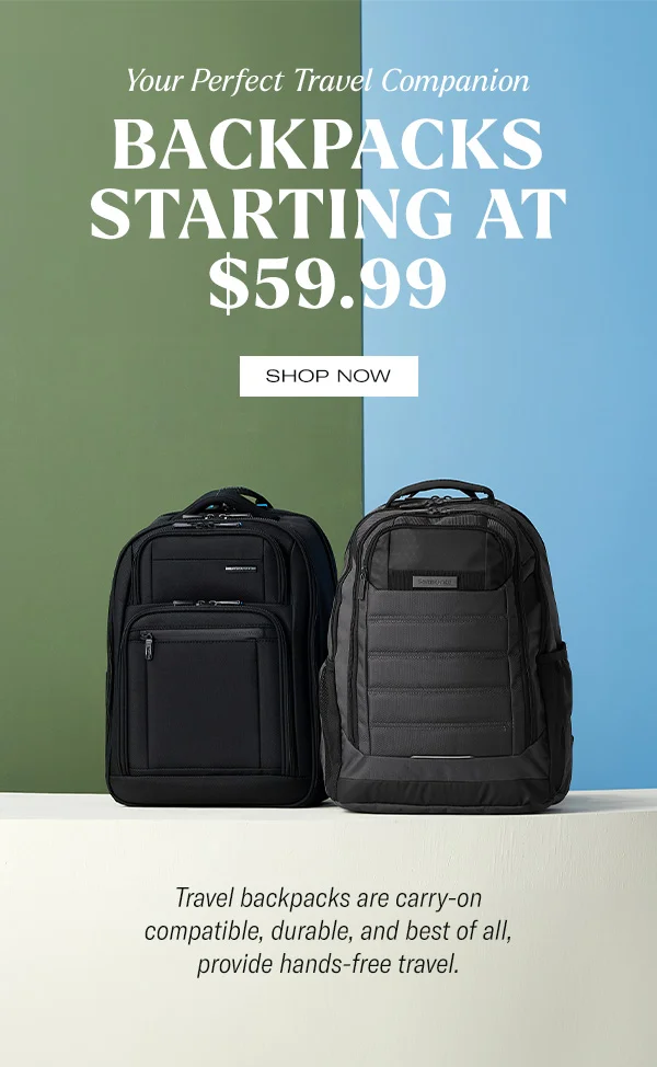 Backpacks Starting at $59.99