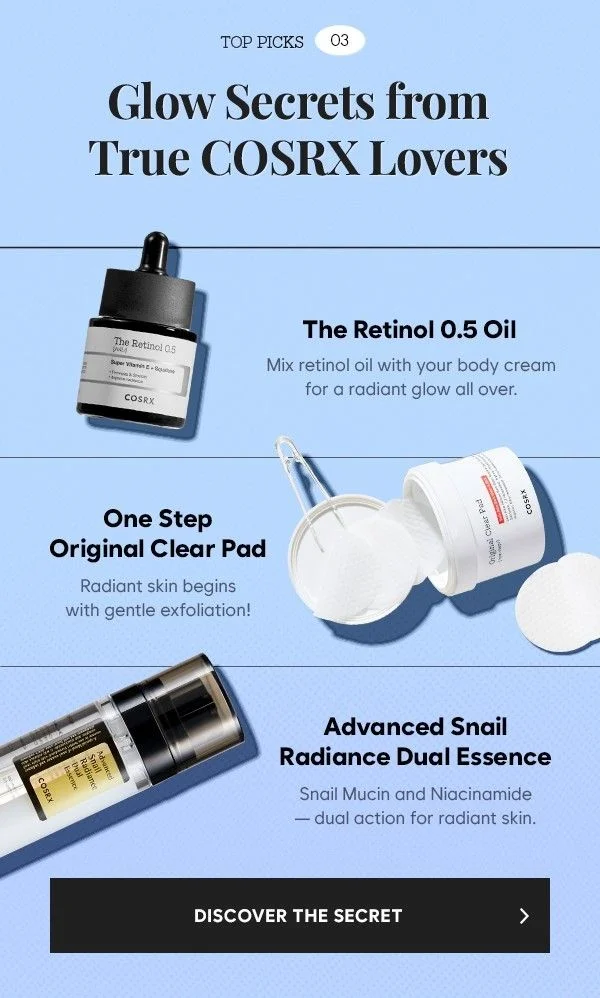 Glow secret from cosrx lovers!