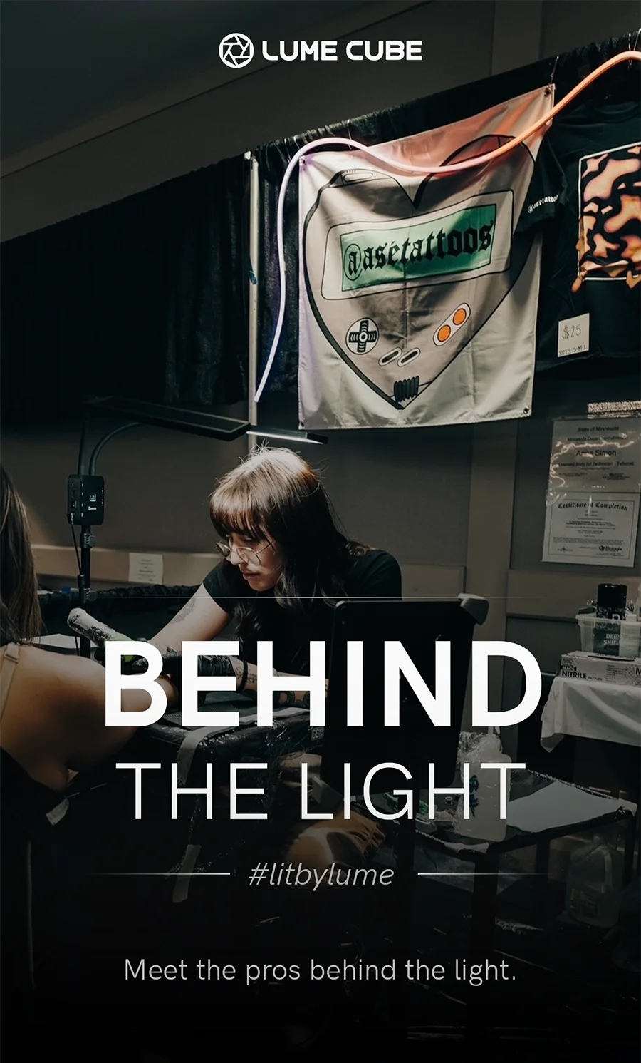 Behind the Light, #litbylume. Meet the pros behind the light.