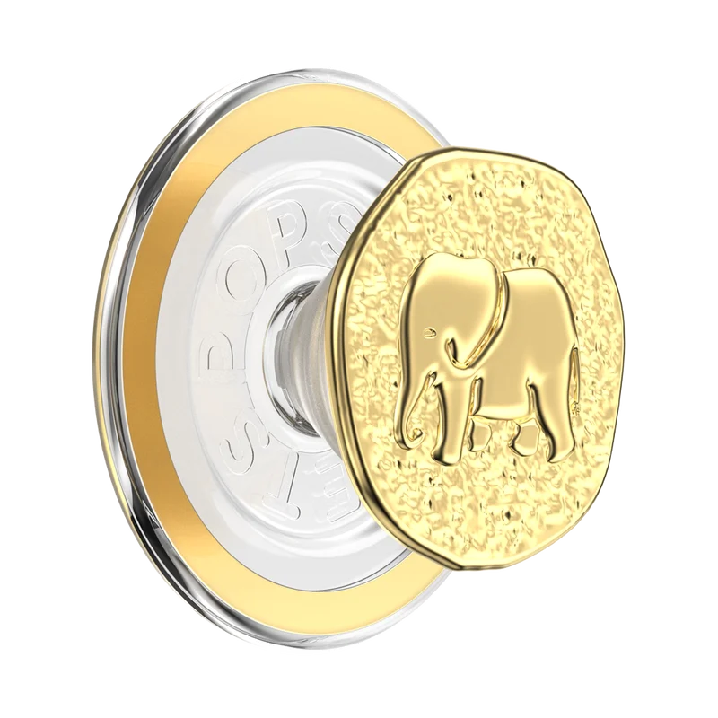Image of Enamel Elephant Token — MagSafe PopGrip
