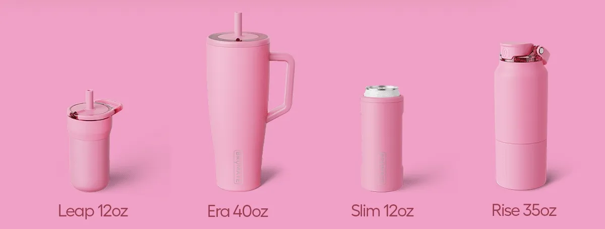 MultiShaker 25oz, Müv 35oz, Leap 12oz, Slim 12oz, and Rise 35oz