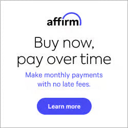Buy now pay over time with Affirm
