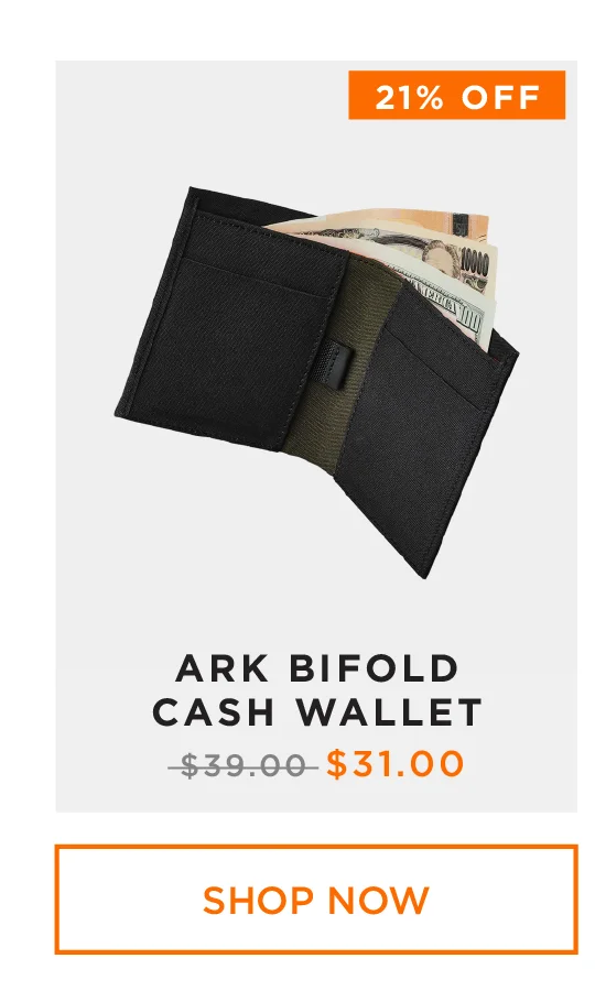 ark bifold cash wallet