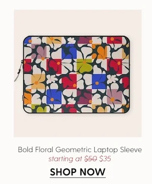 Bold Floral Geometric Art Print