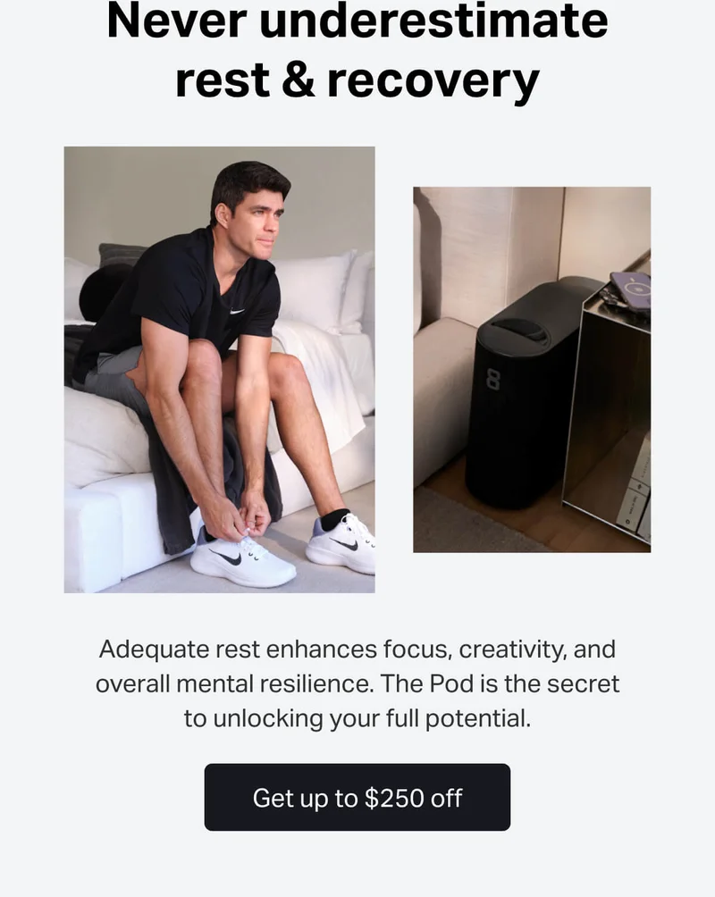 Never underestimate rest and recovery