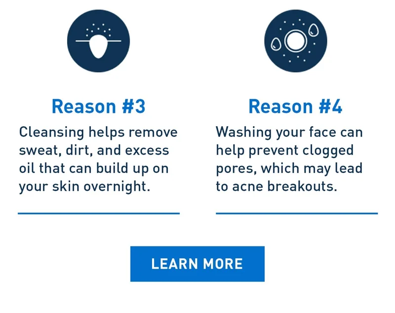 4 reasons to wash your face every morning
