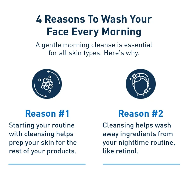 4 reasons to wash your face every morning