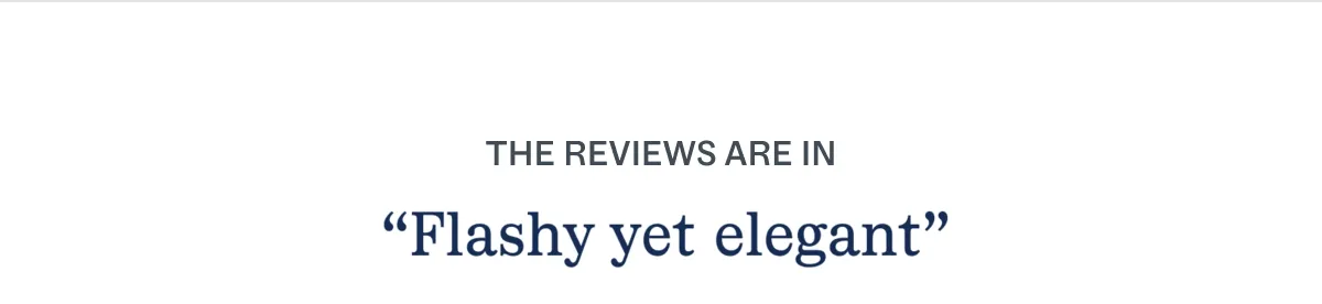 The Reviews are in
