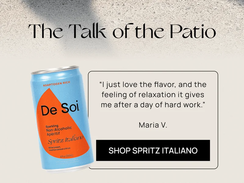 The Talk of the Patio | “I just love the flavor, and the feeling of relaxation it gives me after a day of hard work.” Maria V. | Shop Spritz Italiano